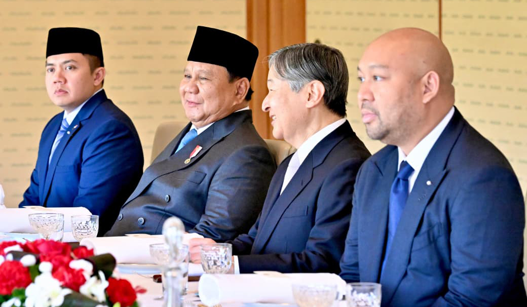 Prabowo temui Kaisar Jepang Naruhito. (Agus Priatna/SinPo.id/BPMI Setpres)