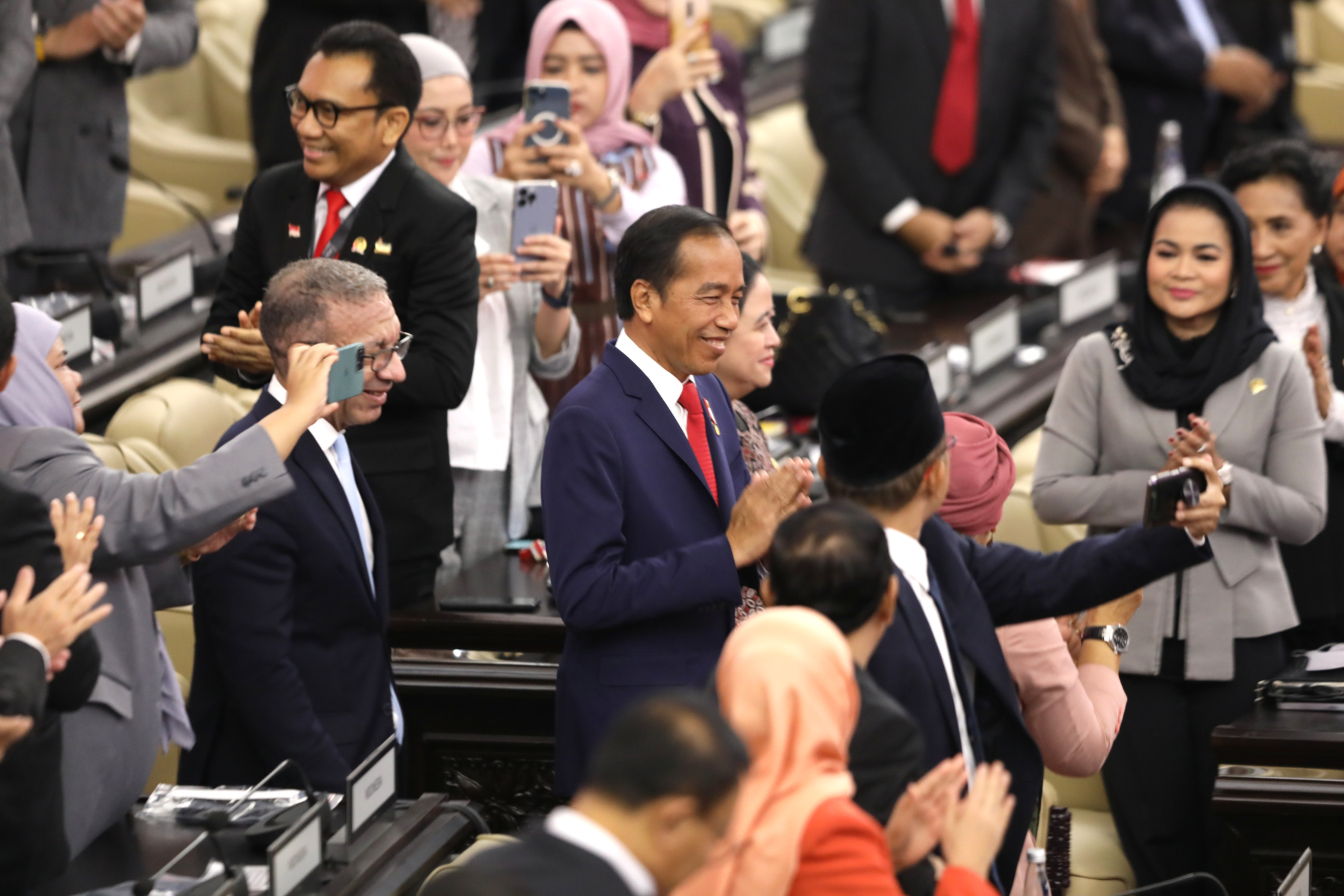 Presiden Jokowi membuka The G20 Parliamentary Speakers' Summit (P20) di Gedung Nusantara DPR RI (Ashar/SinPo.id)