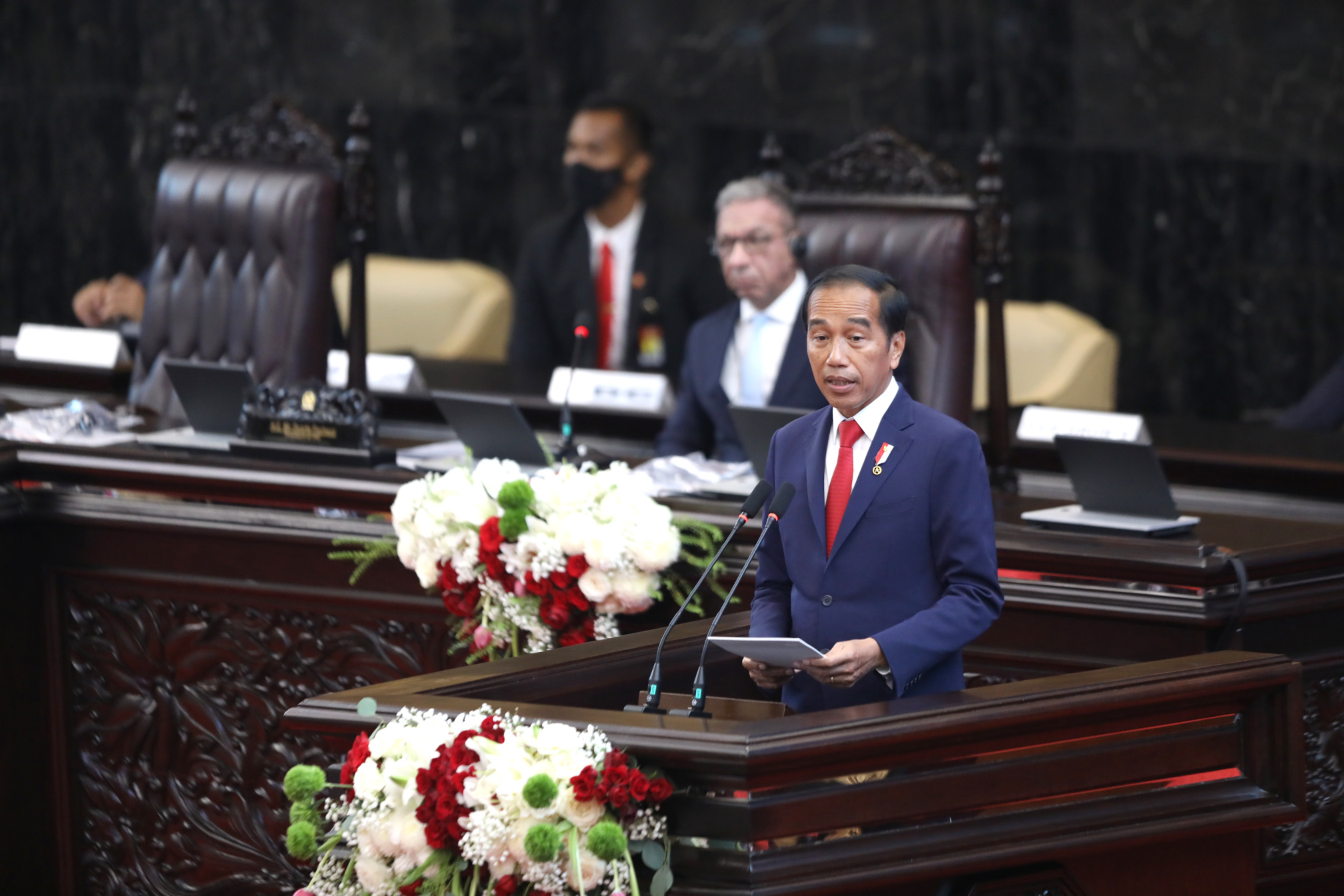 Presiden Jokowi membuka The G20 Parliamentary Speakers' Summit (P20) di Gedung Nusantara DPR RI (Ashar/SinPo.id)