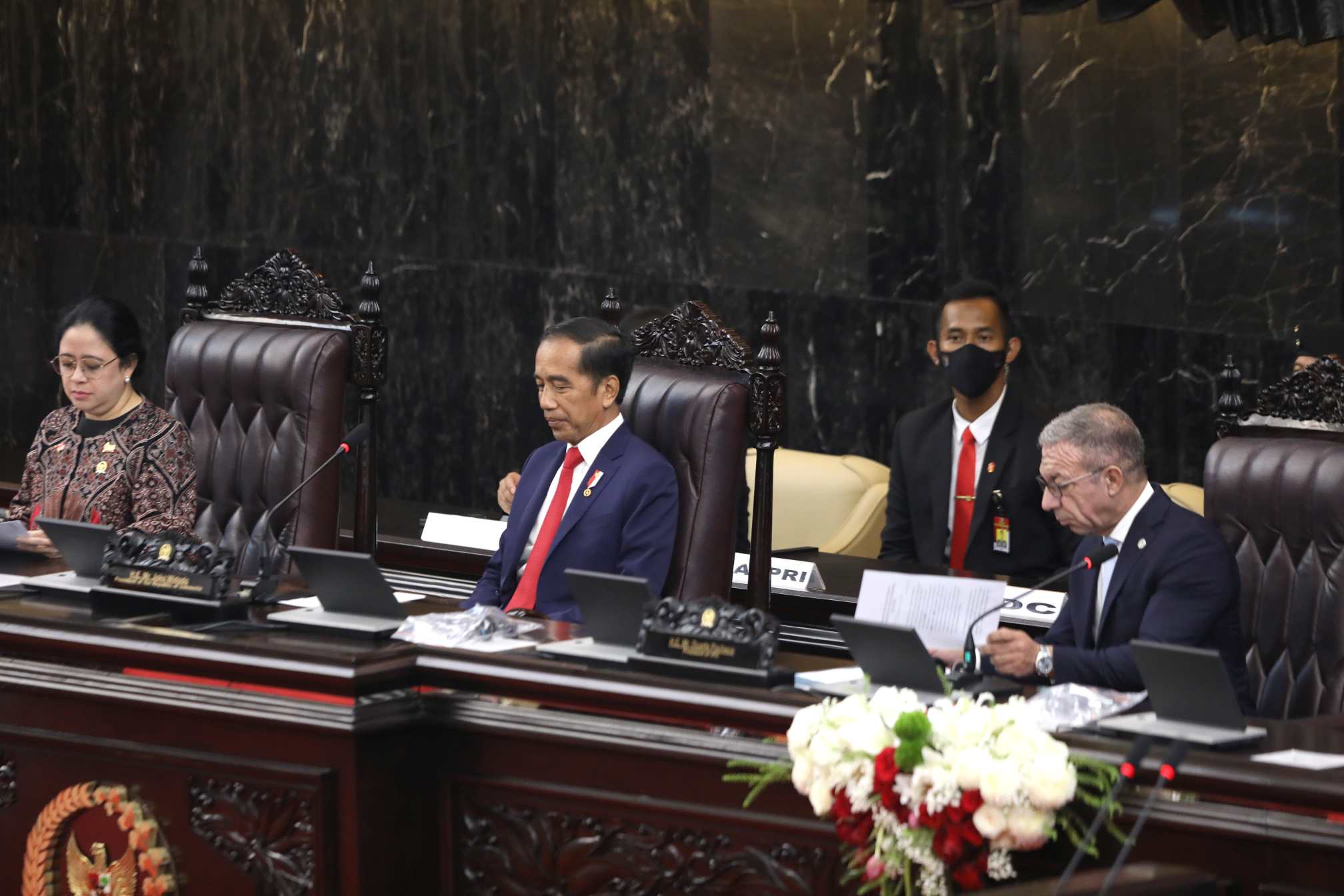 Presiden Jokowi membuka The G20 Parliamentary Speakers' Summit (P20) di Gedung Nusantara DPR RI (Ashar/SinPo.id)