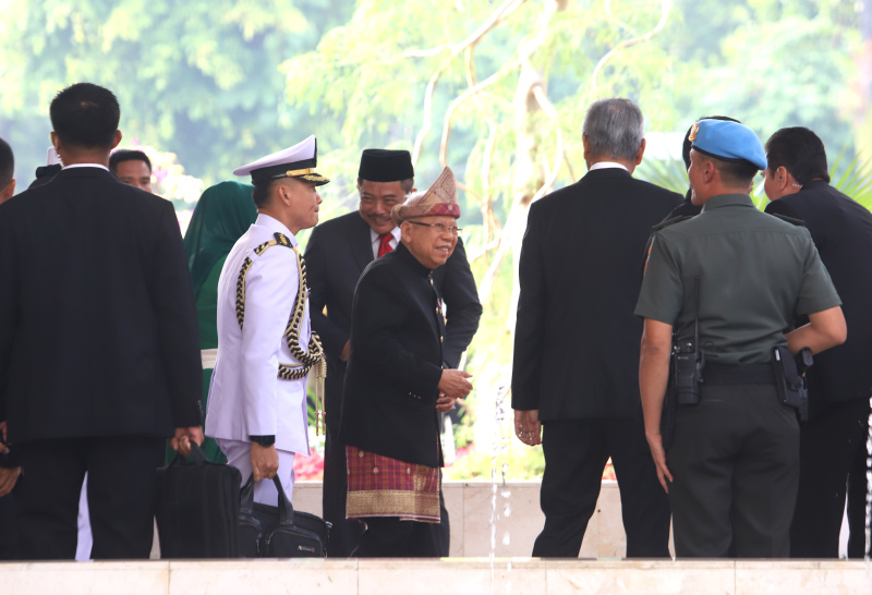 Presiden Jokowi hadir dalam sidang tahunan bersama dan menyampaikan pidato kenegaraan di Gedung Kura-Kura Nusantara (Ashar/SinPo.id)