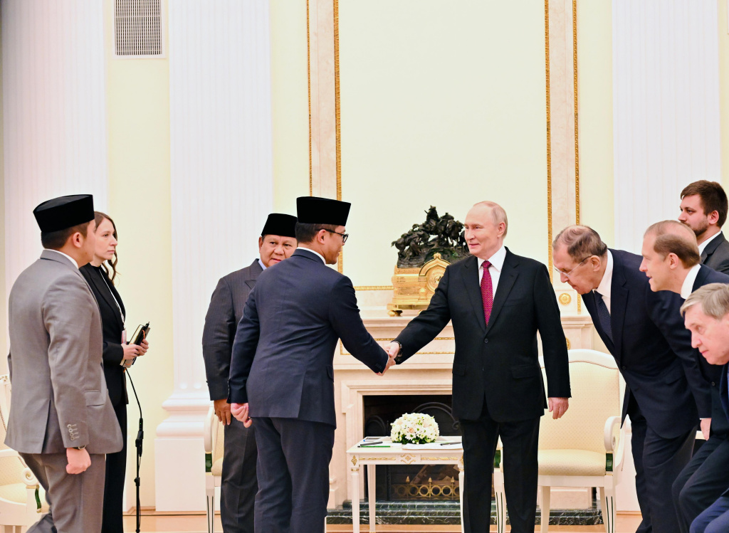 Presiden Prabowo Subianto bertemu Presiden Federasi Rusia Vladimir Putin di Kremlin (Ashar/Foto: BiroSetpres/SinPo.id)