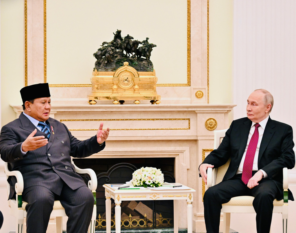 Presiden Prabowo Subianto bertemu Presiden Federasi Rusia Vladimir Putin di Kremlin (Ashar/Foto: BiroSetpres/SinPo.id)