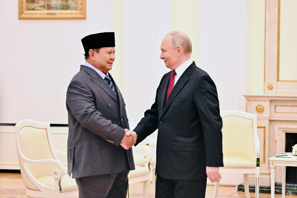 Presiden Prabowo Subianto bertemu Presiden Federasi Rusia Vladimir Putin di Kremlin (Ashar/Foto: BiroSetpres/SinPo.id)