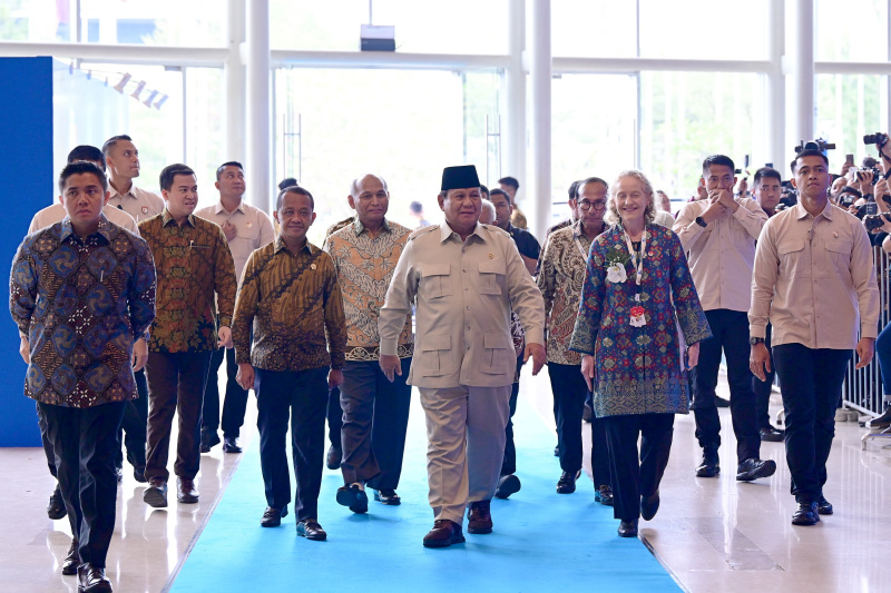 Presiden Prabowo resmi membuka membuka Indonesian Petroleum Association Convention and Exhibition (IPA Convex) ke-49 di ICE BSD (Ashar/Foto:BiroSetpres)
