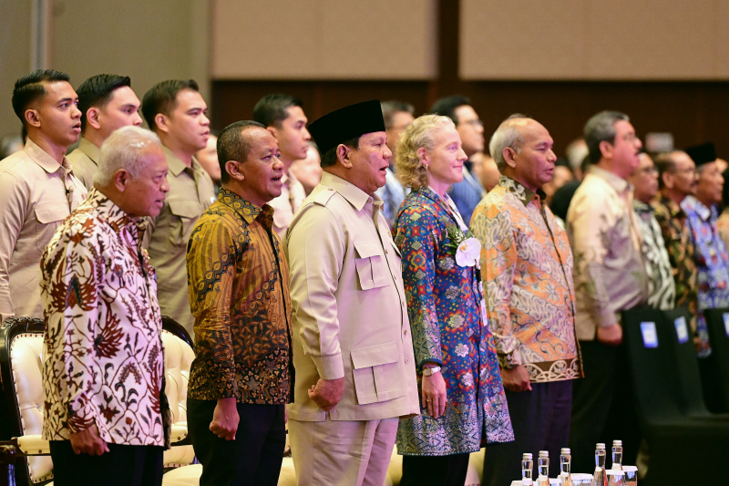 Presiden Prabowo resmi membuka membuka Indonesian Petroleum Association Convention and Exhibition (IPA Convex) ke-49 di ICE BSD (Ashar/Foto:BiroSetpres)