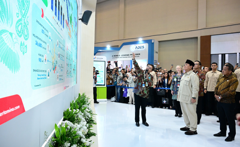 Presiden Prabowo resmi membuka membuka Indonesian Petroleum Association Convention and Exhibition (IPA Convex) ke-49 di ICE BSD (Ashar/Foto:BiroSetpres)