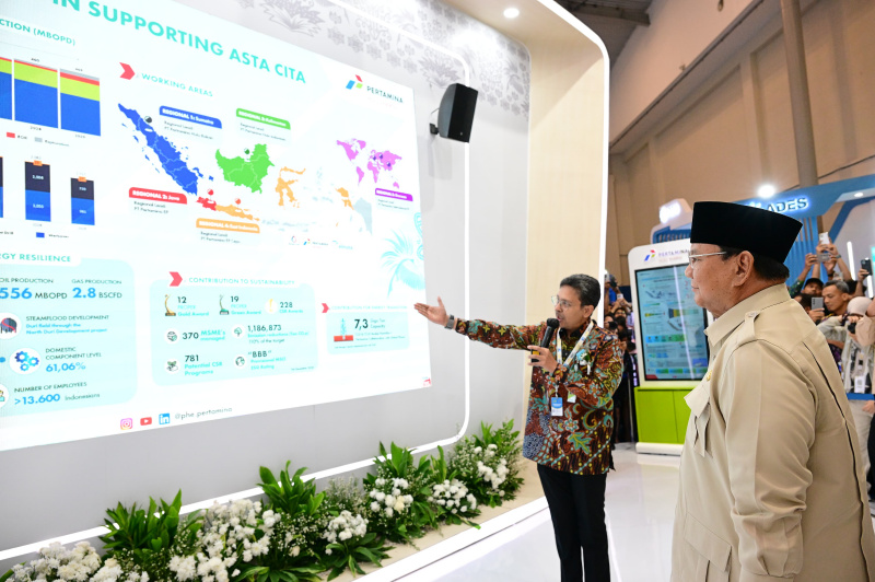 Presiden Prabowo resmi membuka membuka Indonesian Petroleum Association Convention and Exhibition (IPA Convex) ke-49 di ICE BSD (Ashar/Foto:BiroSetpres)