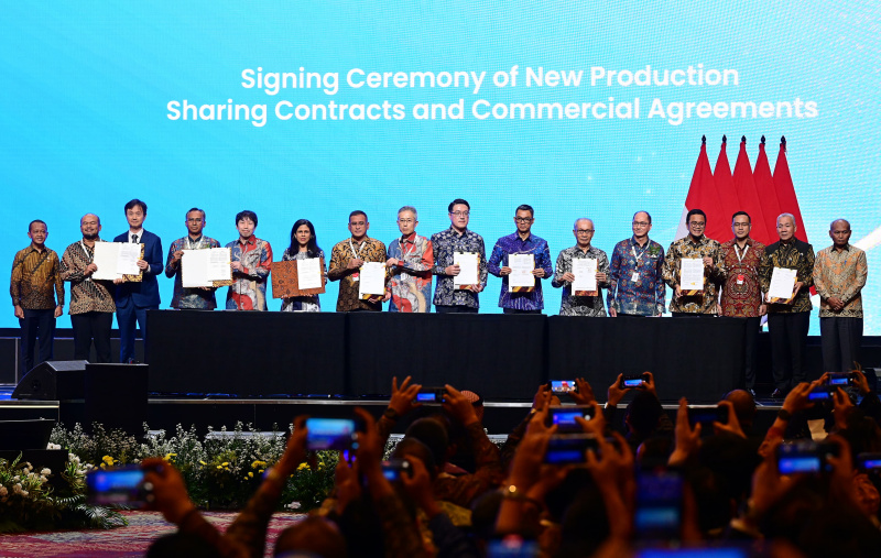 Presiden Prabowo resmi membuka membuka Indonesian Petroleum Association Convention and Exhibition (IPA Convex) ke-49 di ICE BSD (Ashar/Foto:BiroSetpres)