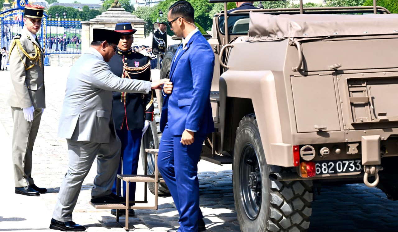 Presiden Prabowo, saat melakukan kunjungan ke Paris, Prancis. (Agus Priatna/BPMI Setpres/SinPo.id)