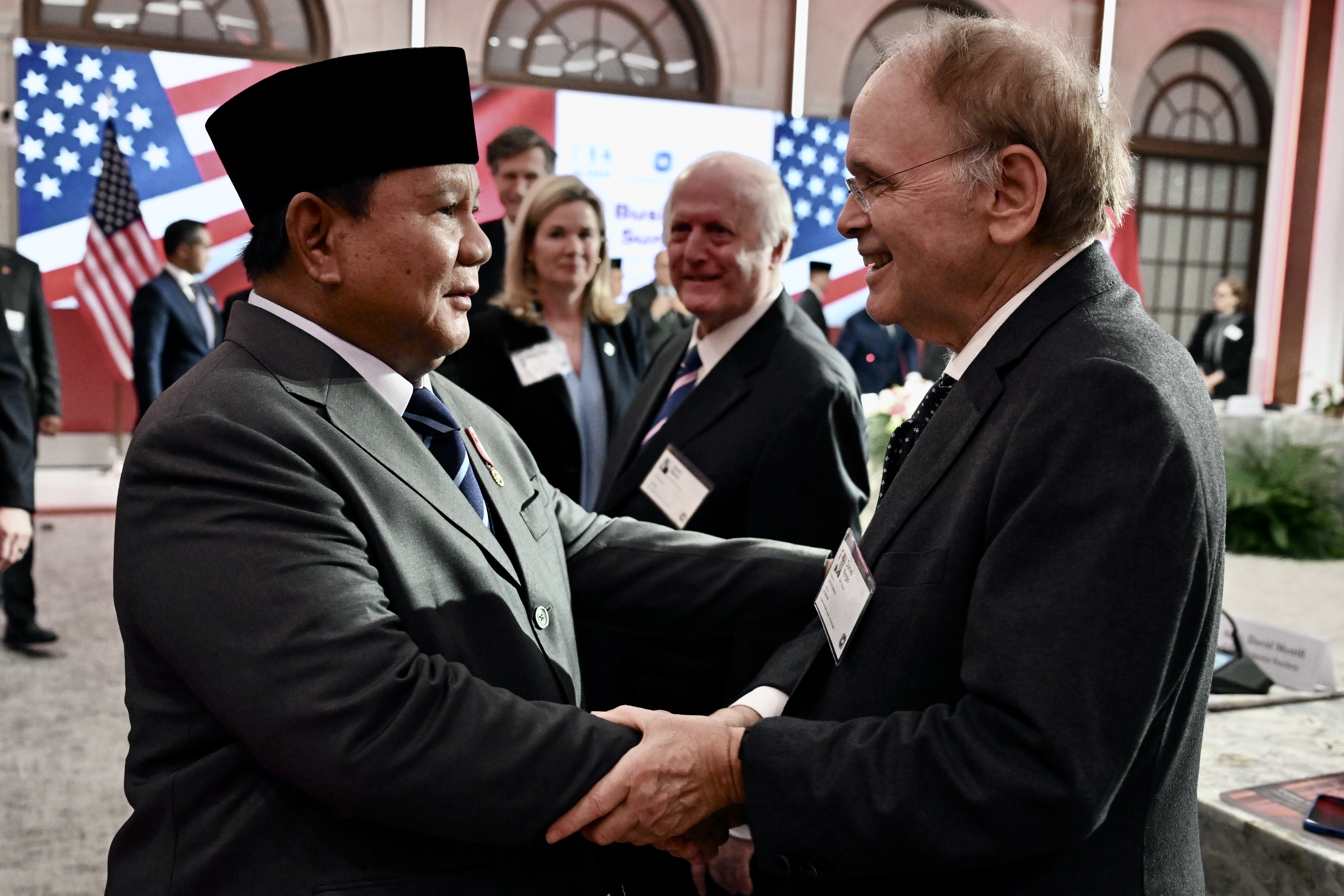 Prabowo hadiri bussines summit di AS. (Agus Priatna/SinPo.id/BPMI Setpres)