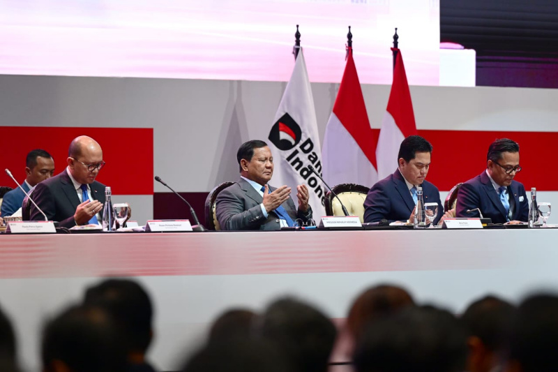 Presiden Prabowo Subianto hadiri Danantara Indonesia Town Hall di JCC (Ashar/Foto:Muchlis Setpress/Sinpo.id)