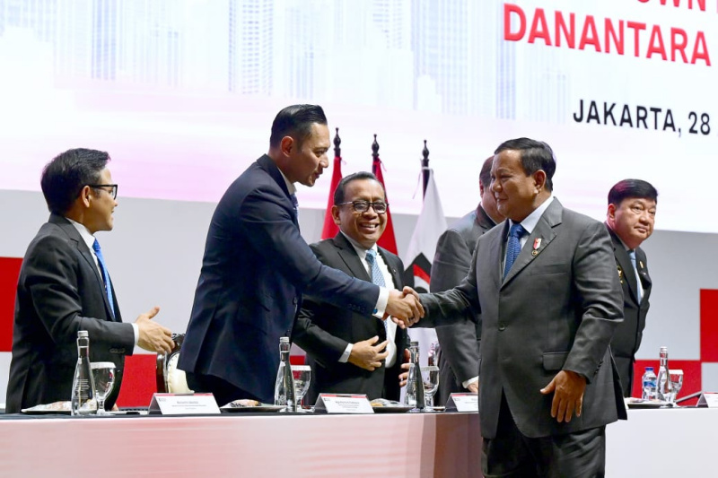Presiden Prabowo Subianto hadiri Danantara Indonesia Town Hall di JCC (Ashar/Foto:Muchlis Setpress/Sinpo.id)