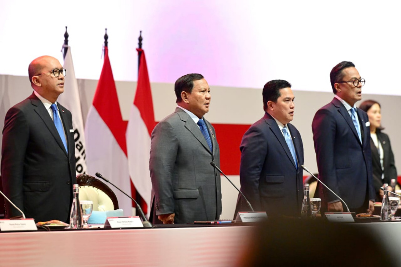 Presiden Prabowo Subianto hadiri Danantara Indonesia Town Hall di JCC (Ashar/Foto:Muchlis Setpress/Sinpo.id)