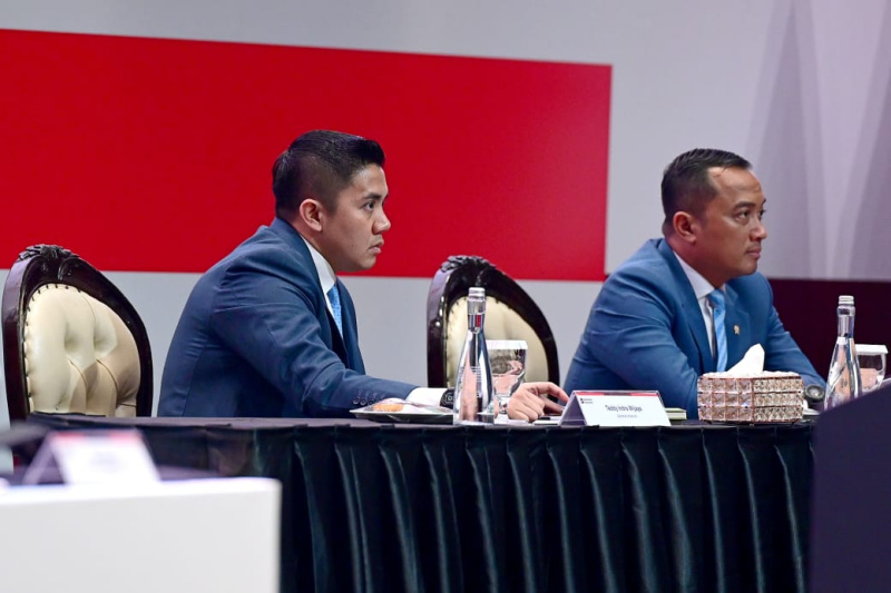 Presiden Prabowo Subianto hadiri Danantara Indonesia Town Hall di JCC (Ashar/Foto:Muchlis Setpress/Sinpo.id)