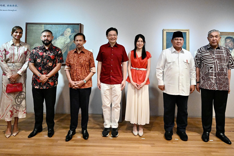 Presiden Prabowo Subianto Hadiri Parade Hari Nasional Republik Singapura ke-60 di National Gallerry (Ashar/Foto: BiroSetpres/SinPo.id)