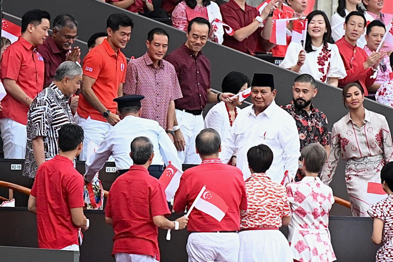Presiden Prabowo Subianto Hadiri Parade Hari Nasional Republik Singapura ke-60 di National Gallerry (Ashar/Foto: BiroSetpres/SinPo.id)
