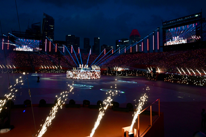 Presiden Prabowo Subianto Hadiri Parade Hari Nasional Republik Singapura ke-60 di National Gallerry (Ashar/Foto: BiroSetpres/SinPo.id)