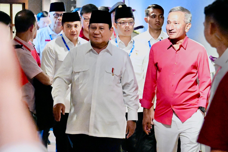 Presiden Prabowo Subianto Hadiri Parade Hari Nasional Republik Singapura ke-60 di National Gallerry (Ashar/Foto: BiroSetpres/SinPo.id)
