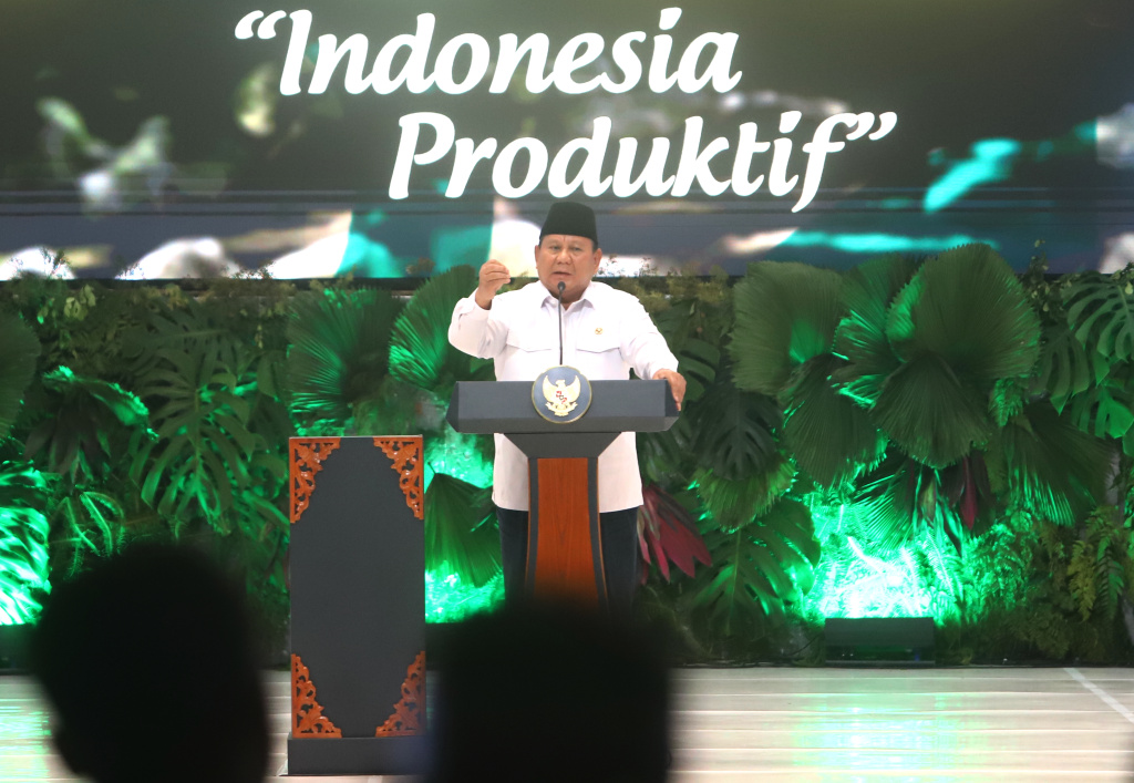 Presiden Prabowo Subianto hadiri Harlah PKB ke-27 di JCC (Ashar/SinPo.id)