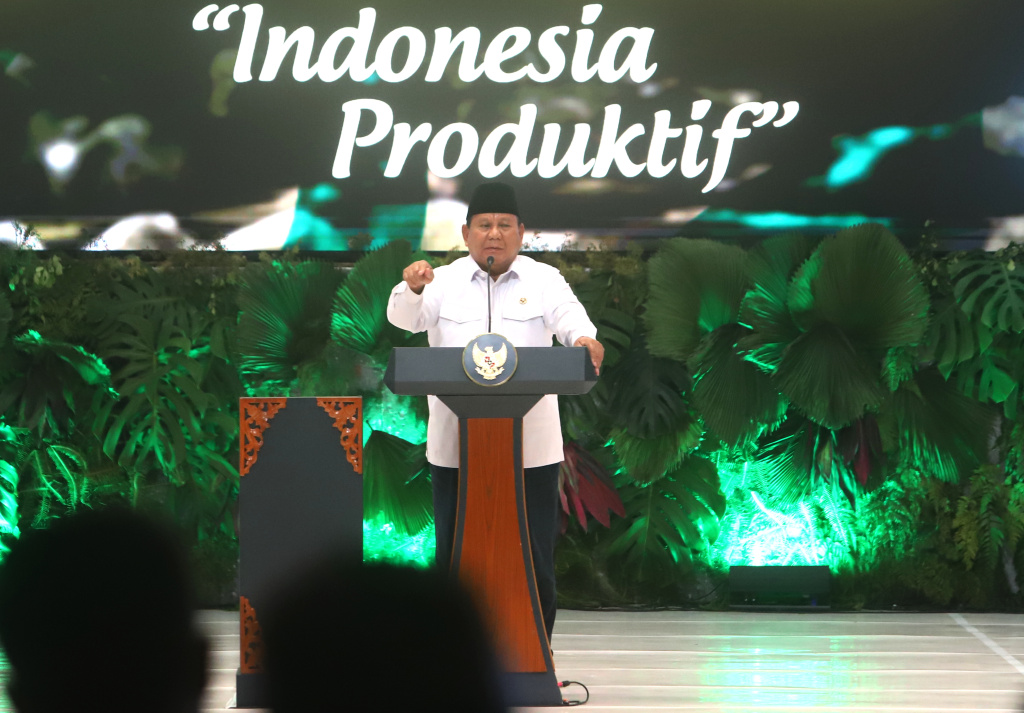 Presiden Prabowo Subianto hadiri Harlah PKB ke-27 di JCC (Ashar/SinPo.id)
