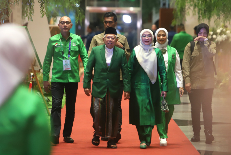 Presiden Prabowo Subianto hadiri Harlah PKB ke-27 di JCC (Ashar/SinPo.id)