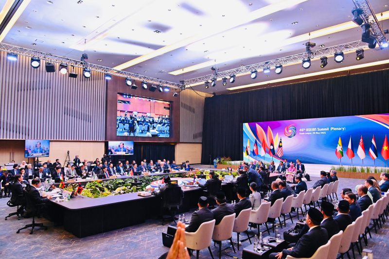 Presiden Prabowo Subianto menghadiri KTT ASEAN ke-46 di Kuala Lumpur, Malaysia (Ashar/Foto-Cahyo-BiroPers/SinPo.id)