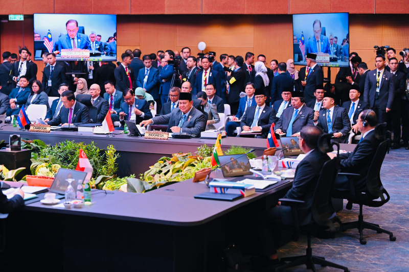 Presiden Prabowo Subianto menghadiri KTT ASEAN ke-46 di Kuala Lumpur, Malaysia (Ashar/Foto-Cahyo-BiroPers/SinPo.id)