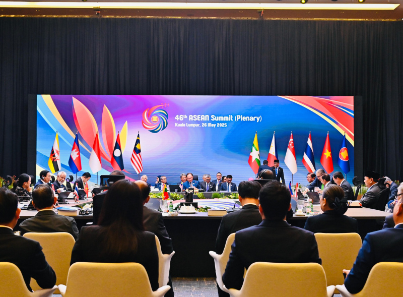 Presiden Prabowo Subianto menghadiri KTT ASEAN ke-46 di Kuala Lumpur, Malaysia (Ashar/Foto-Cahyo-BiroPers/SinPo.id)