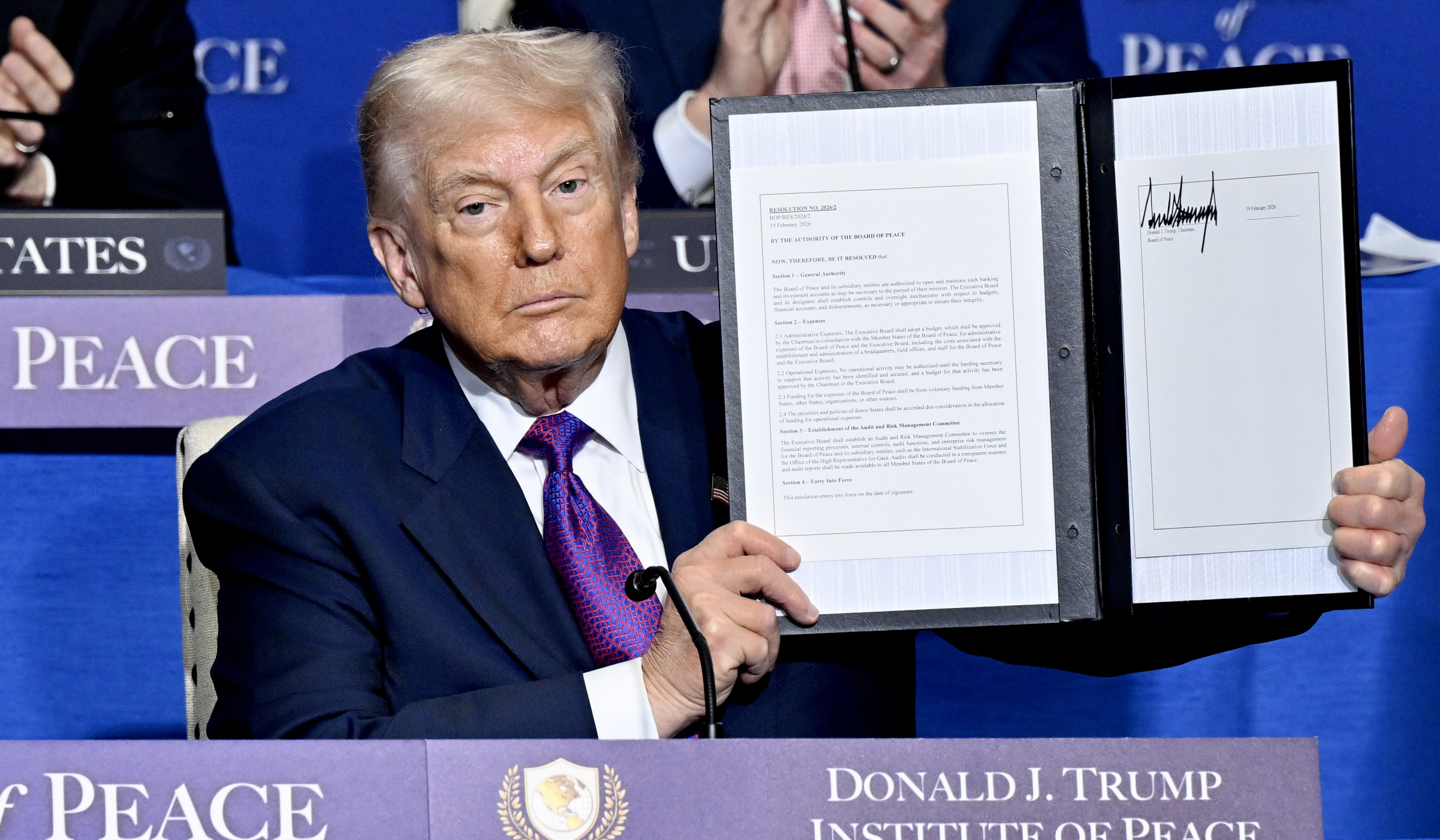 Prabowo hadiri KTT Dewan Perdamaian. (Agus Priatna/SinPo.id/BPMI Setpres)