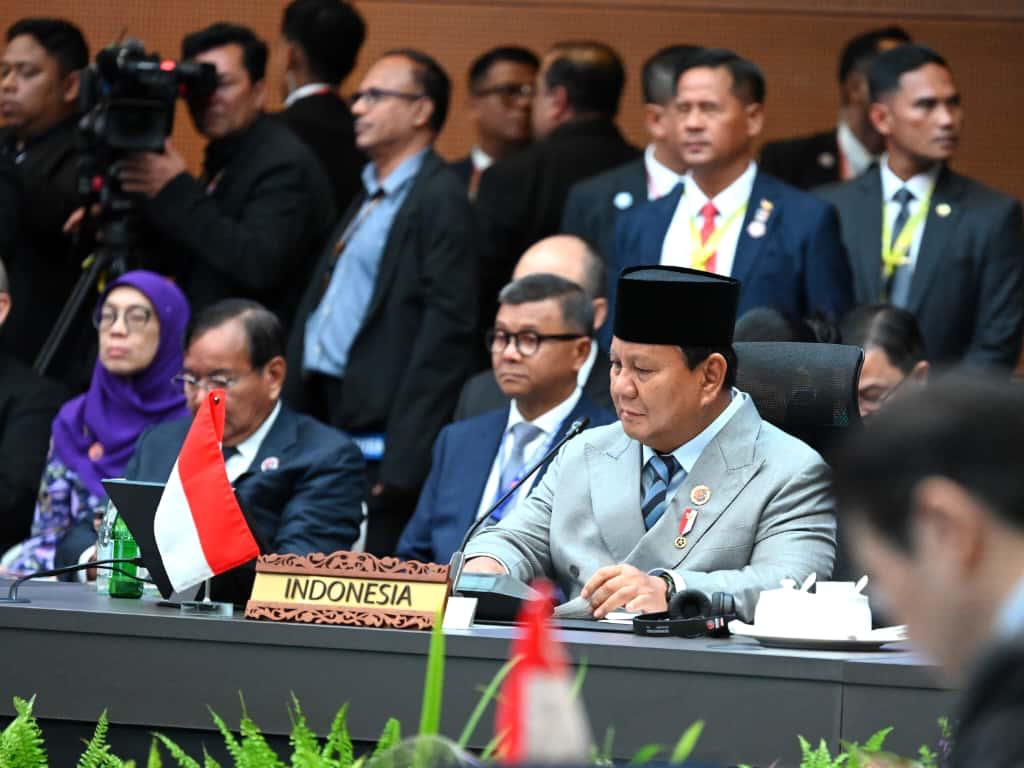 Presiden Prabowo menghadiri sesi pleno KTT ke-47 ASEAN di Malaysia (Ashar/Foto: BiroSetpres/SinPo.id)