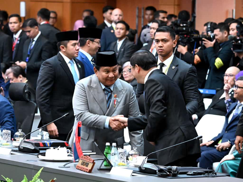 Presiden Prabowo menghadiri sesi pleno KTT ke-47 ASEAN di Malaysia (Ashar/Foto: BiroSetpres/SinPo.id)