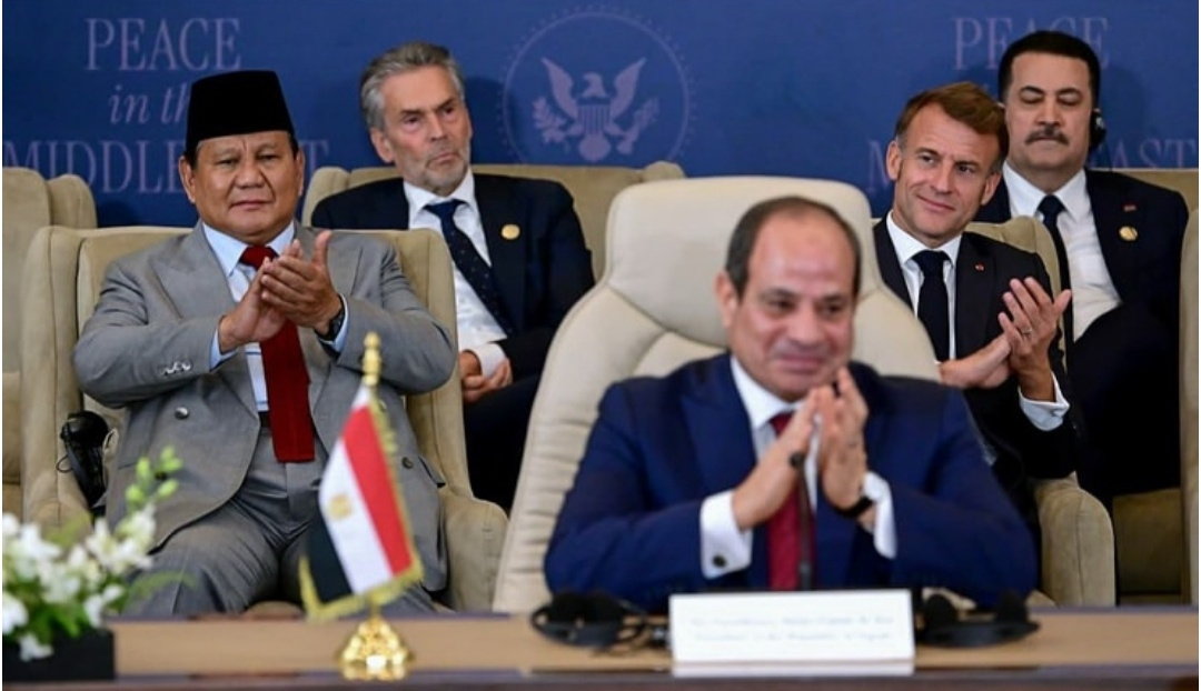 Presiden Prabowo Subianto menghadiri KTT Perdamaian Sharm El-Sheikh 2025 di Mesir (Ashar/Foto: BiroSetpres/SinPo.id)