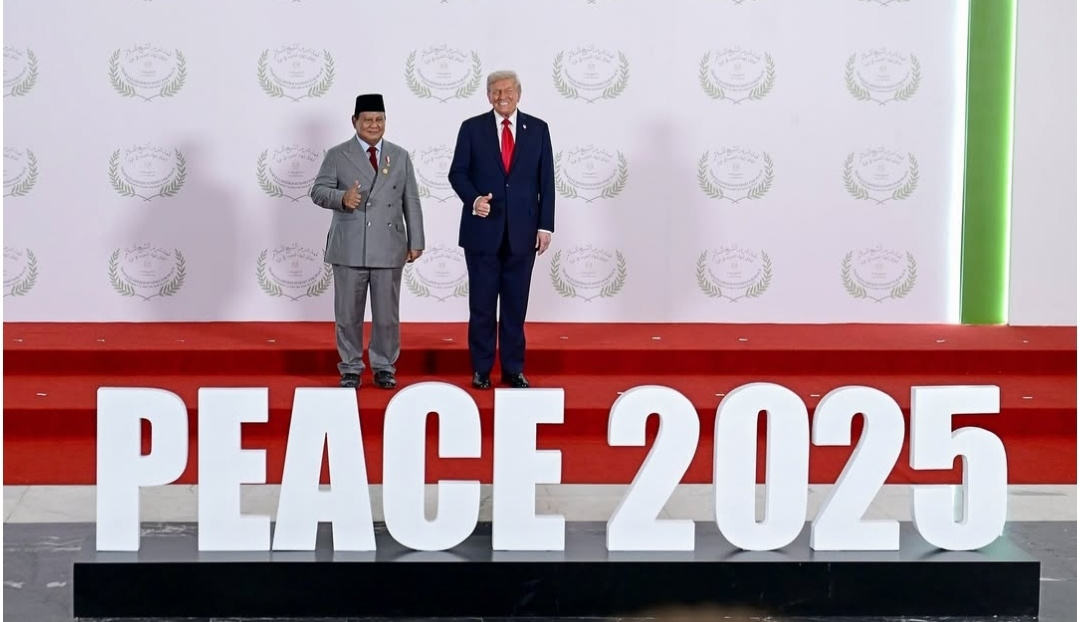 Presiden Prabowo Subianto menghadiri KTT Perdamaian Sharm El-Sheikh 2025 di Mesir (Ashar/Foto: BiroSetpres/SinPo.id)