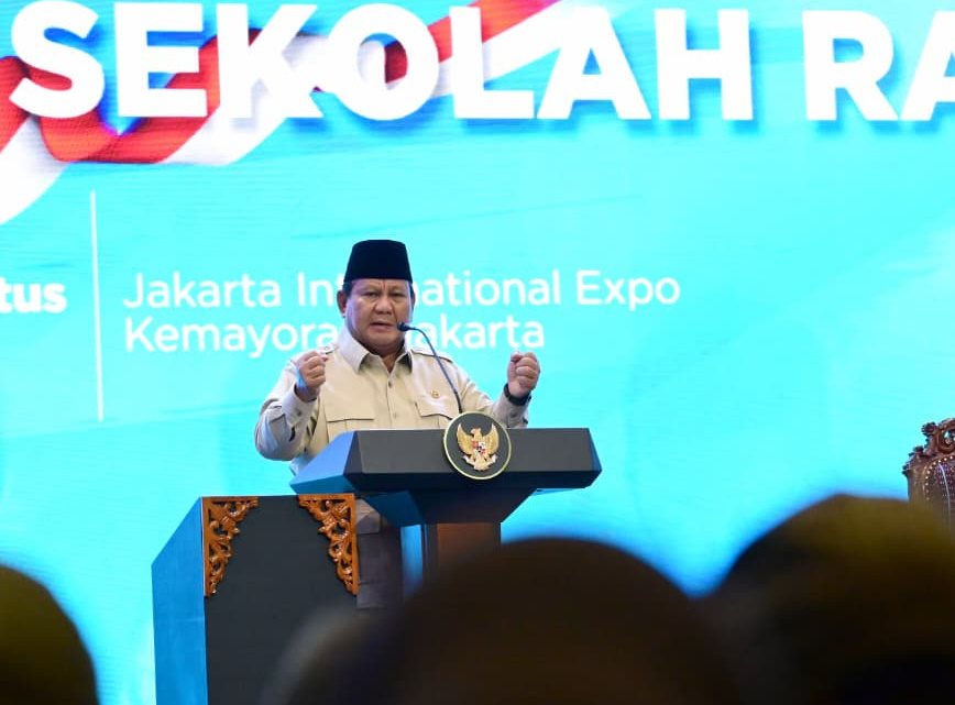 Presiden Prabowo Subianto menghadiri pembekalan guru dan Kepala Sekolah rakyat (Ashar/Foto: BiroSetpres/SinPo.id)