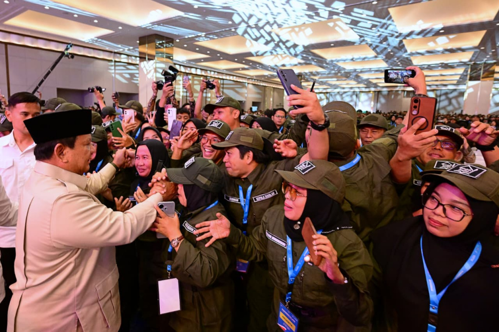 Presiden Prabowo Subianto menghadiri pembekalan guru dan Kepala Sekolah rakyat (Ashar/Foto: BiroSetpres/SinPo.id)