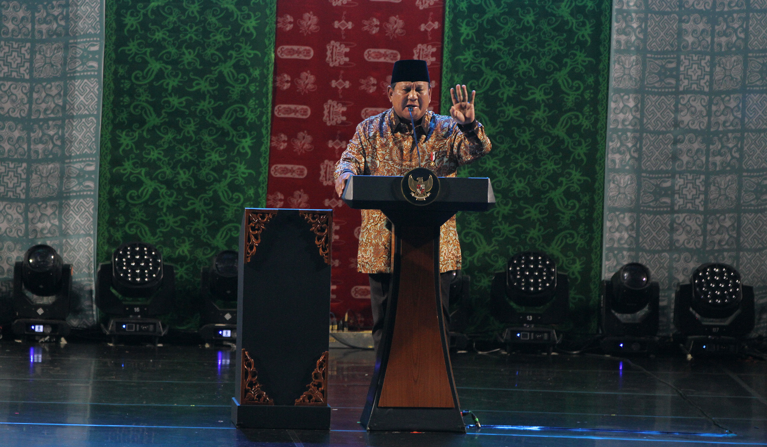 Prabowo hadiri puncak perayaan natal 2025. (Agus Priatna/SinPo.id)