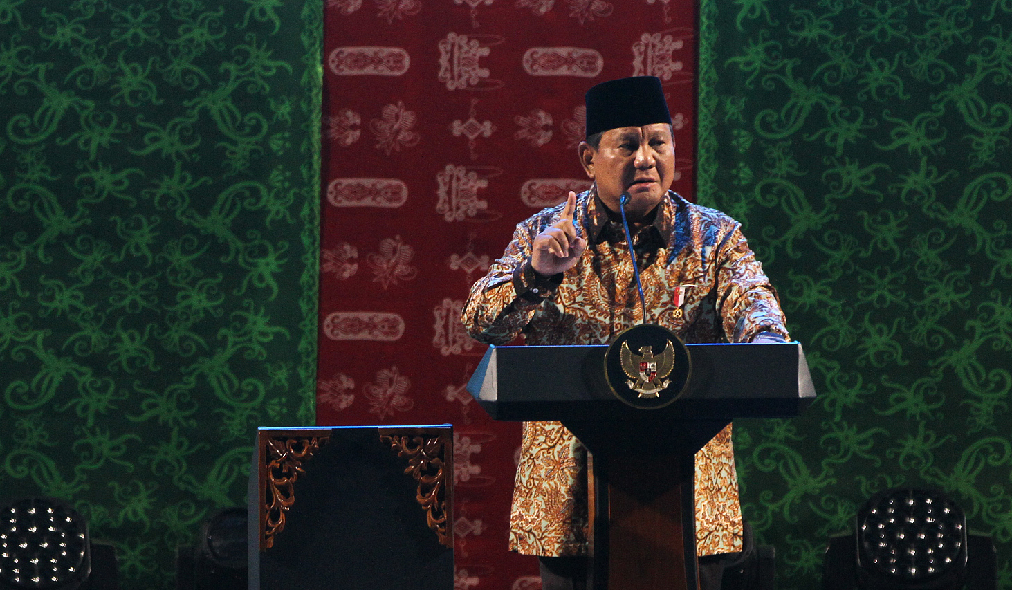 Prabowo hadiri puncak perayaan natal 2025. (Agus Priatna/SinPo.id)