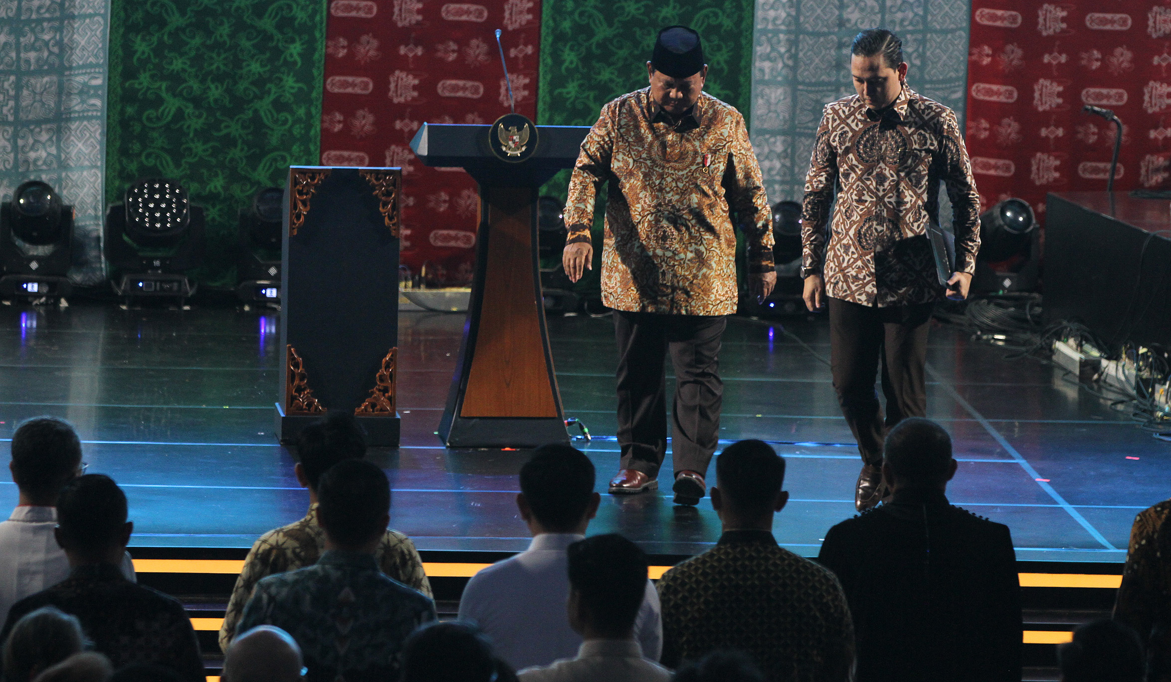 Prabowo hadiri puncak perayaan natal 2025. (Agus Priatna/SinPo.id)