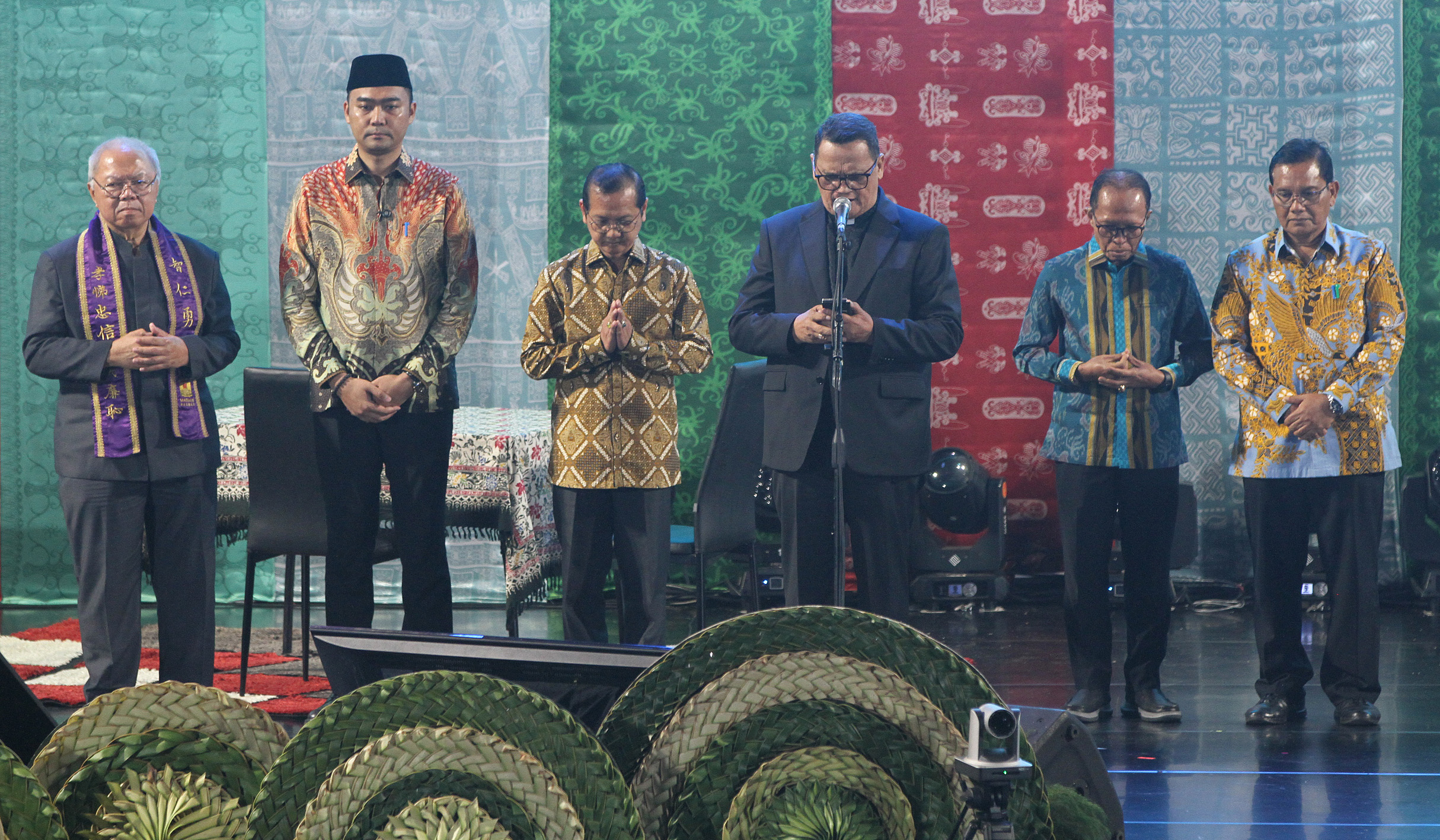 Prabowo hadiri puncak perayaan natal 2025. (Agus Priatna/SinPo.id)