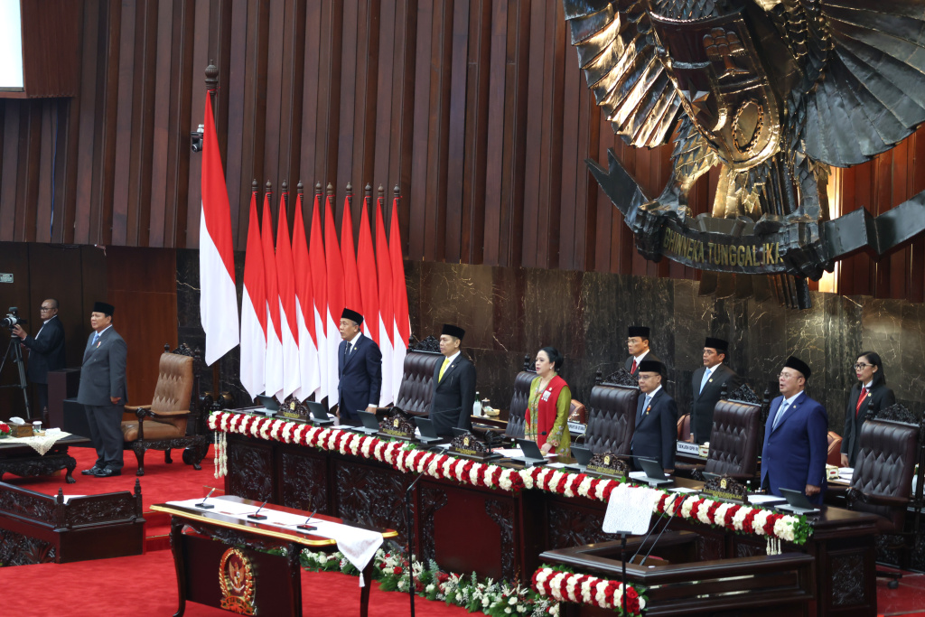 Presiden Prabowo mengikuti Rapat Paripurna ke-I penyampaian RAPBN 2026 (Ashar/SinPo.id)