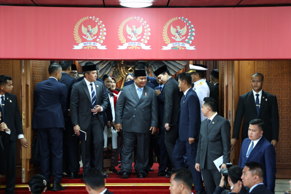 Presiden Prabowo mengikuti Rapat Paripurna ke-I penyampaian RAPBN 2026 (Ashar/SinPo.id)