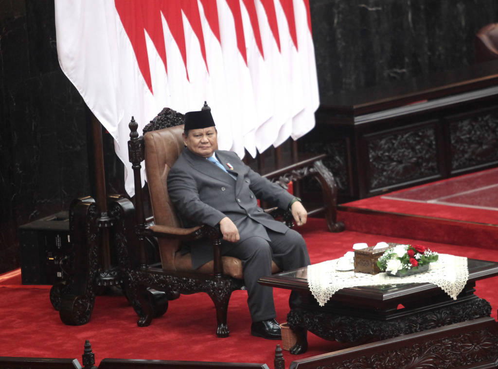 Presiden Prabowo Subianto Hadiri sidang tahunan MPR di Gedung Nusantara (Ashar/SinPo.id)