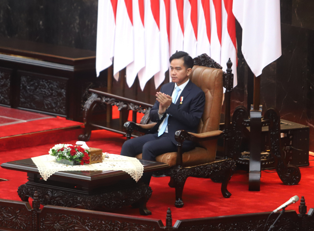 Presiden Prabowo Subianto Hadiri sidang tahunan MPR di Gedung Nusantara (Ashar/SinPo.id)