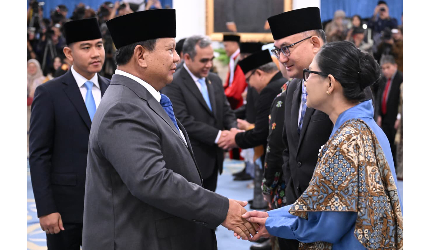 Pelantikan Dubers LBBP untuk Kesultanan Oman, Andi Rahadian. (Agus Priatna/SinPo.id/BPMI Setpres)