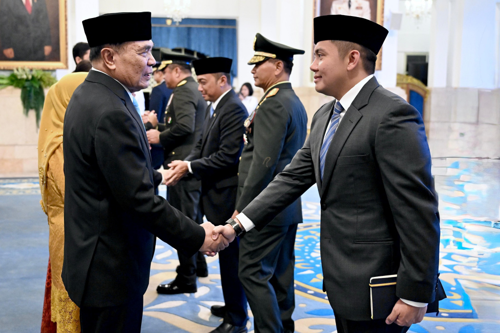 Presiden Prabowo melantik Menteri dan Wakil Menteri di Istana (Ashar/Foto:BiroSetpres/SinPo.id)