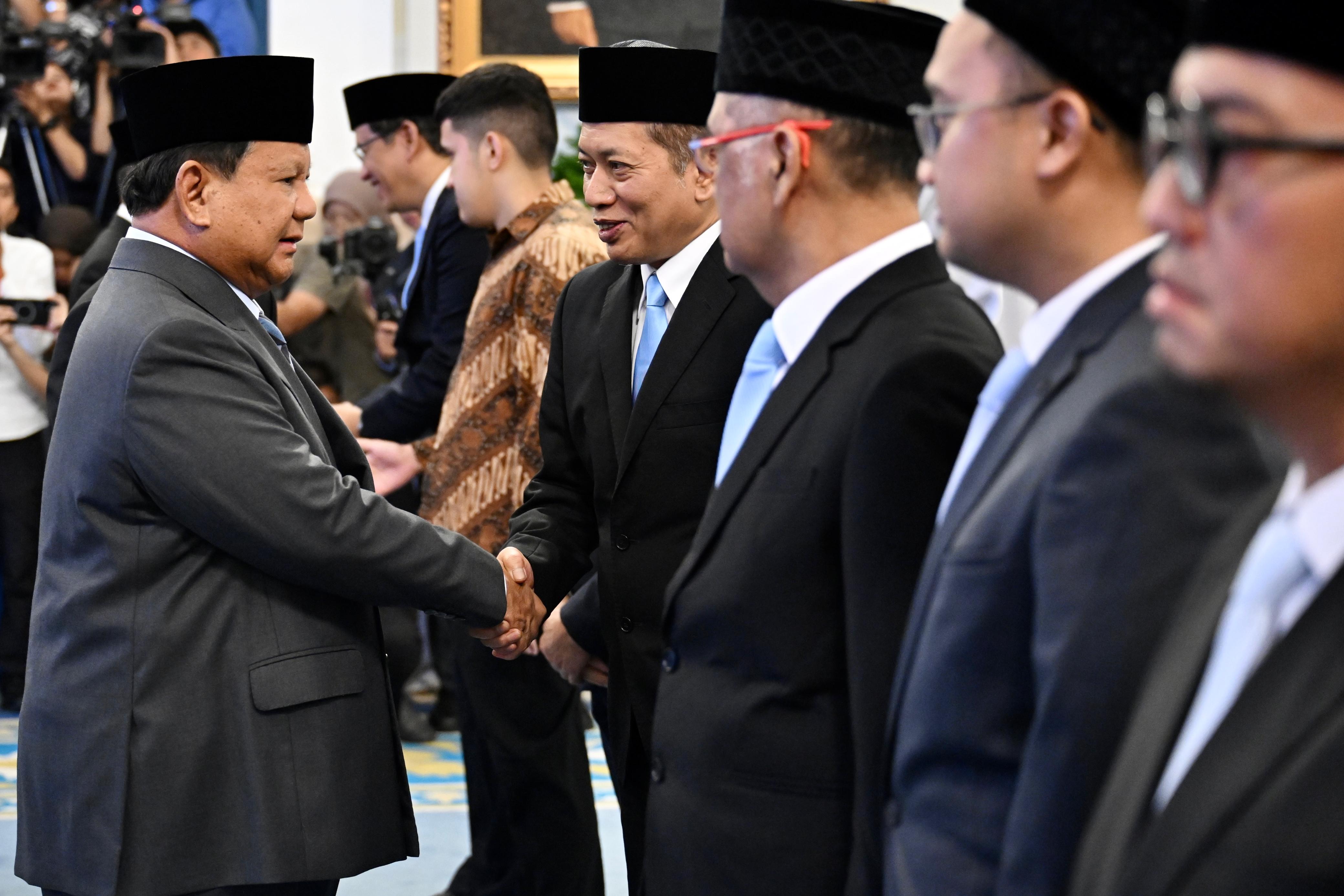 Presiden Prabowo melakukan reshuffle Menteri dan Wakil Menteri (Ashar/Foto:BiroSetpres/SinPo.id)