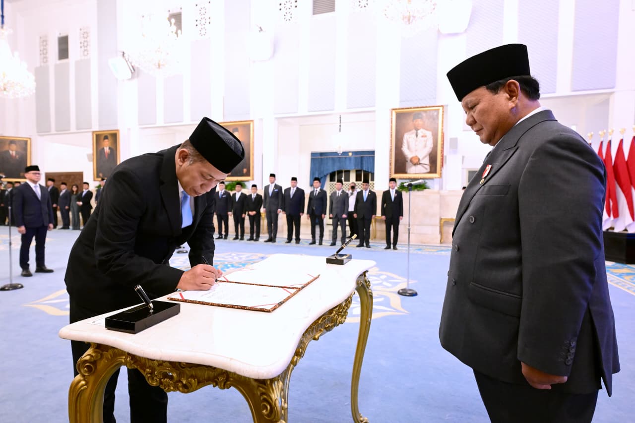 Presiden Prabowo melakukan reshuffle Menteri dan Wakil Menteri (Ashar/Foto:BiroSetpres/SinPo.id)