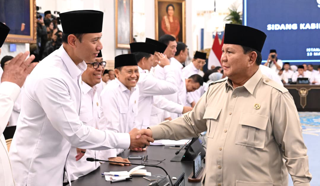 Presiden Prabowo, pimpin sidang kabinet Paripurna. (Agus Priatna/SinPo.id/BMPI Setpres)