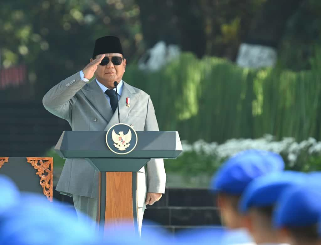 Presiden Prabowo Pimpin Upacara Hari Kesaktian Pancasila di Monumen Kesaktian Pancasila, Lubang Buaya (Ashar/Foto: BiroSetpres/SinPo.id)